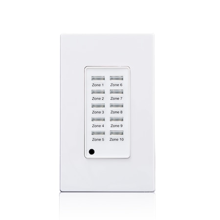 Leviton Lighting Control Consoles And Accessories Lv Switch 10 Btn White LVS-10W